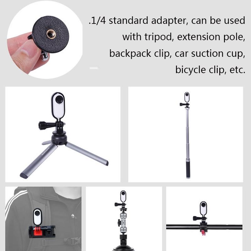 Aluminum Alloy Mini Tripod For Insta360 Go Dji Action And Gopro-1915197632767201282