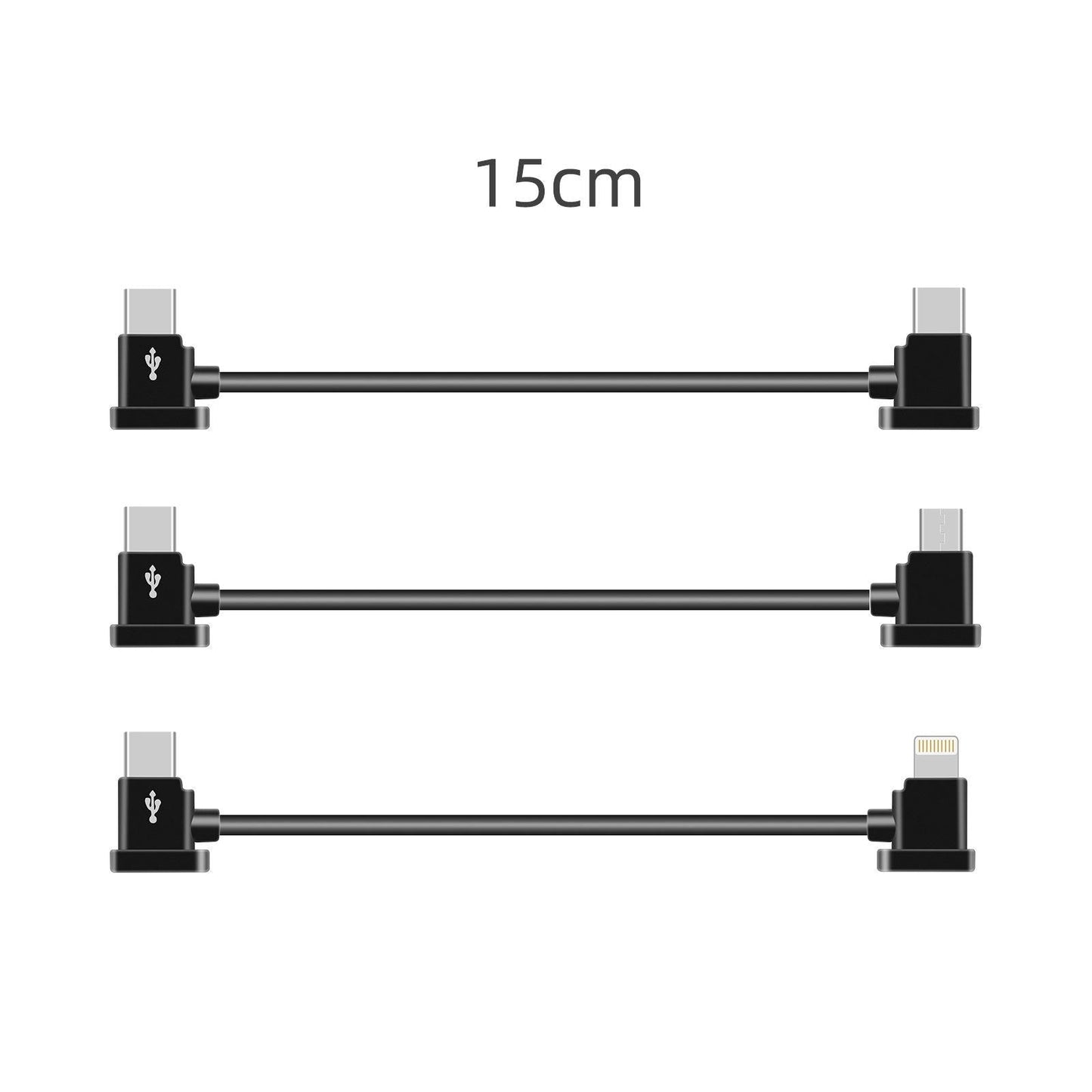 Mobile Phone / Tablet Cable For Dji Mavic Air 2S / Fpv Flight Glasses V2 / Mini 2 / Pocket 2 - 15Cm Type C To Micro Usb-1915198132489162754