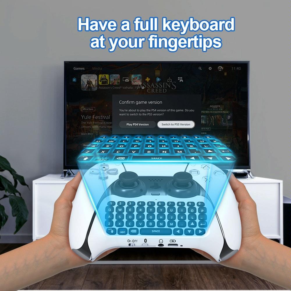 Wireless Bluetooth Keyboard For Ps5 - Chat & Voice Compatible-1915198250219081732