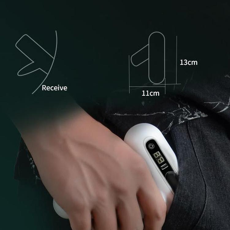 12-Speed Rechargeable Mini Massage Gun With Lcd Touch Screen-1915197062287331331