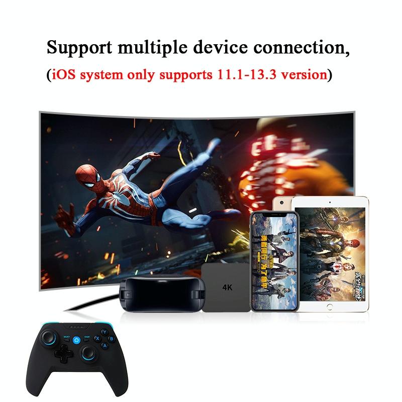 Wireless Game Controller For Android / Ios / Pc / Ps3 - 2.4Ghz & Bluetooth 4.0 - Blue-1915197532955348996