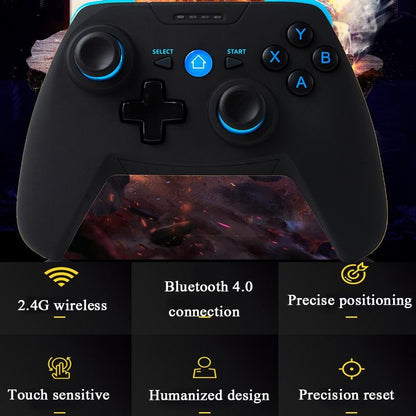 Wireless Game Controller For Android / Ios / Pc / Ps3 With Bluetooth 4.0 & Bracket - Blue-1915197653088604162