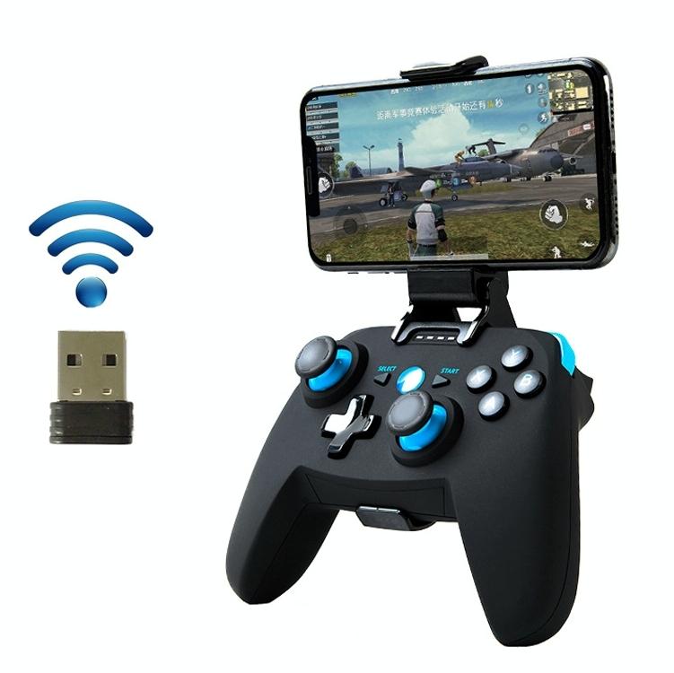 Wireless Game Controller For Android / Ios / Pc / Ps3 With Bluetooth & 2.4Ghz Includes Handle Bracket And Receiver - Blue-1915197459227873286