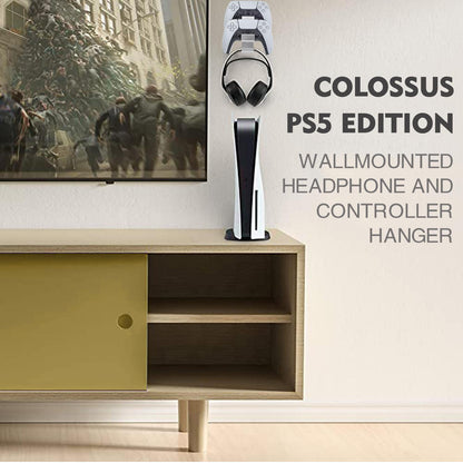 Wall Mounted Hanger For Ps5 / Ps4 - Gamepad & Headphone Combo-1915197604250128389