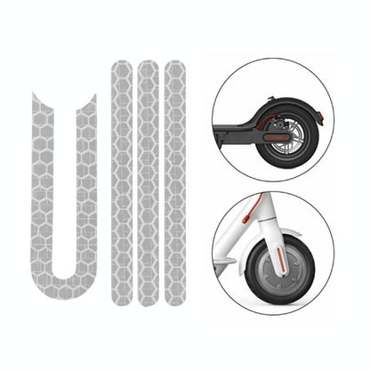 Reflective Sticker For Xiaomi Mijia M365 Pro Scooter - White-1964932351624613888