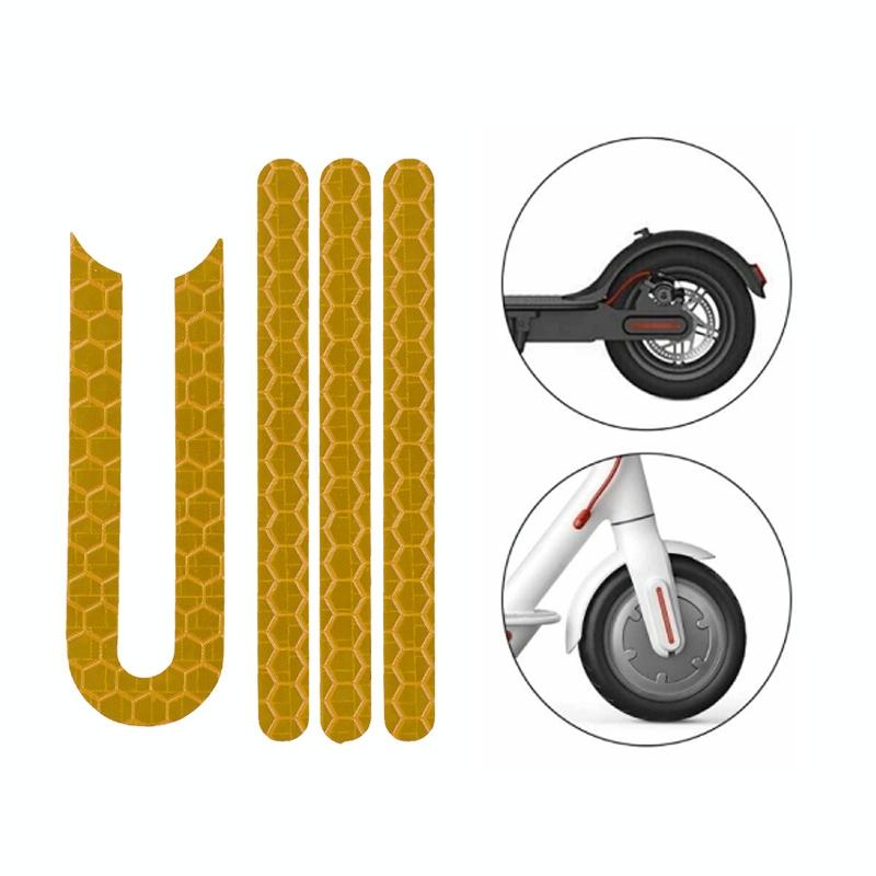 Reflective Stickers For Xiaomi Mijia M365 Pro Scooter - Yellow-1964932334897729542