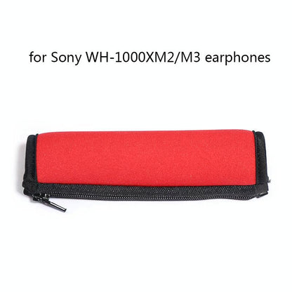 2-Pack Headset Sponge Covers For Sony Wh-1000Xm2 / Xm3 / Xm4 - Black Protein With Card Buckle-1915197425505669123