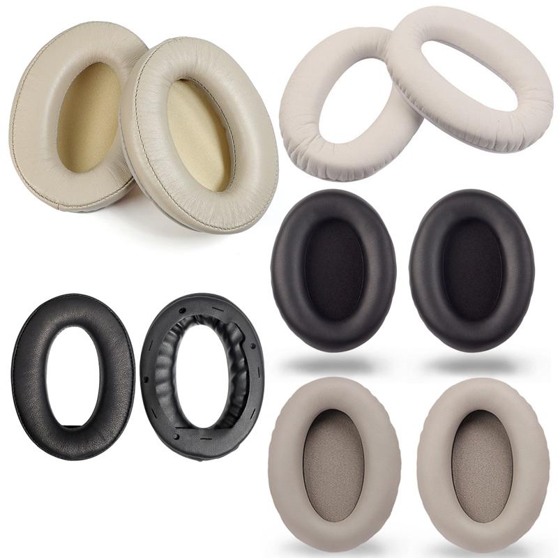 2-Pack Headset Sponge Covers For Sony Wh-1000Xm2 / Xm3 / Xm4 - Champagne Gold Protein With Card Buckle-1915197156579479553
