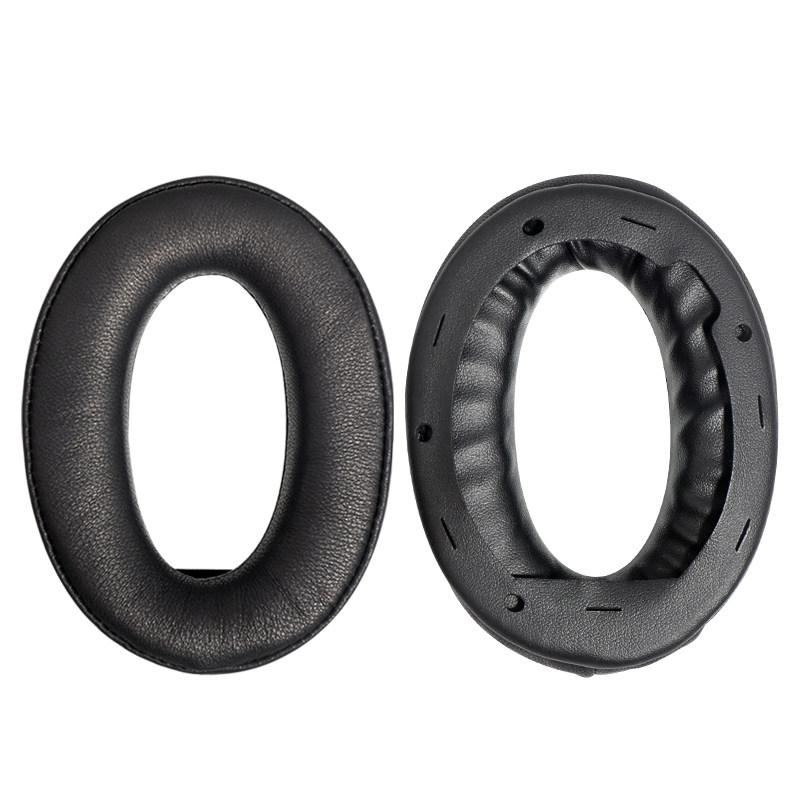2-Pack Sony Wh-1000Xm2 / Xm3 / Xm4 Headset Covers - Black Lambskin-1915198367282106368
