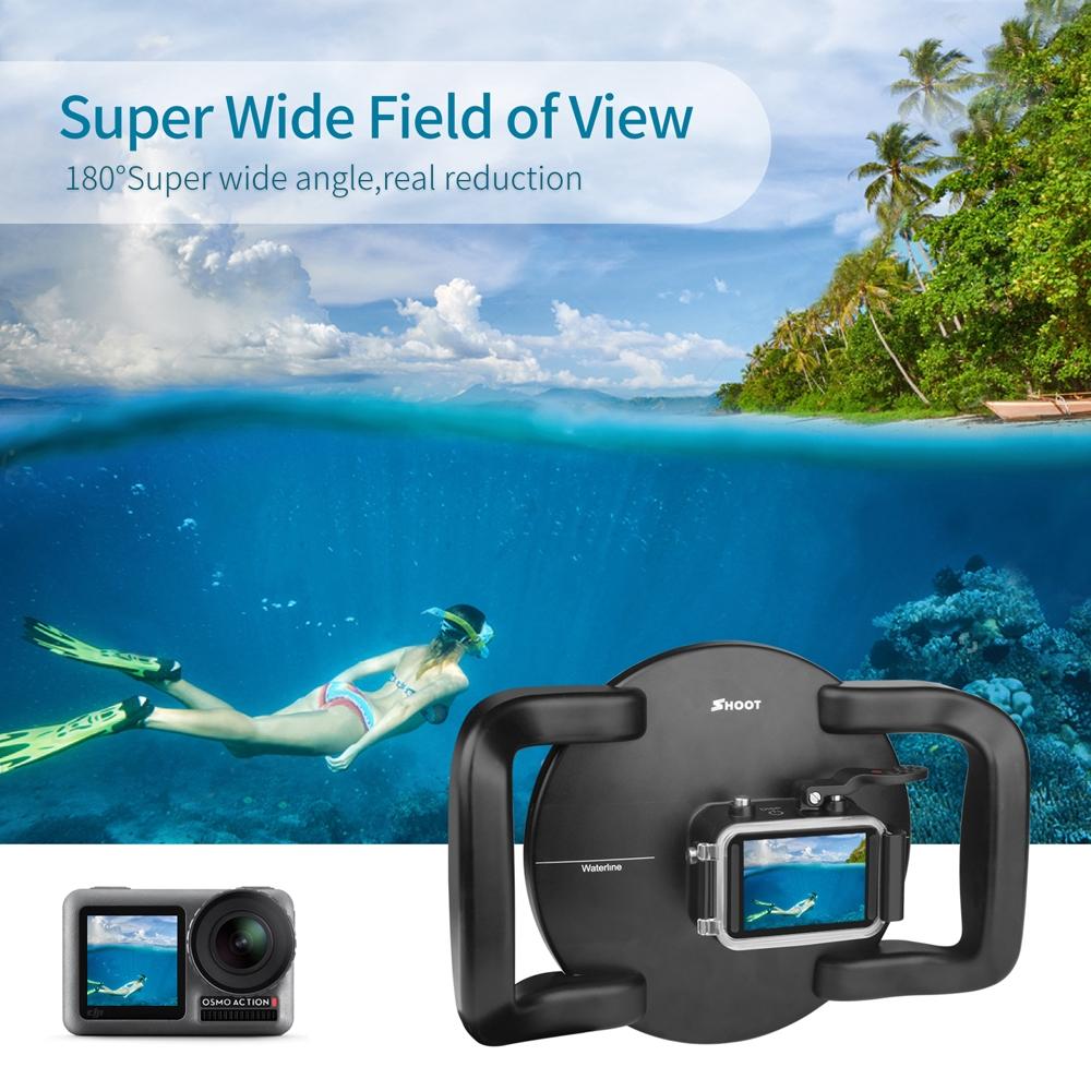 Underwater Dome Port For Dji Action Camera With Handle Trigger-1915197546792357894