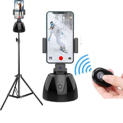 Smart 360-Degree Follow-Up Tripod Head For Live Video Recording With Battery-1915198267956793345