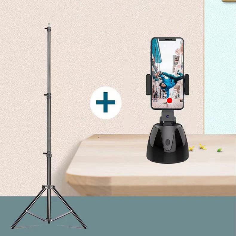Smart 360-Degree Follow-Up Tripod Head For Live Video Recording With Battery-1915198267956793347