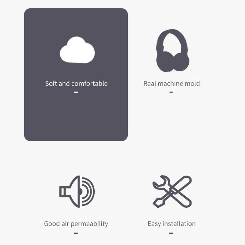 Somic G936N Commander Headphone Sponge Cover - 2 Pcs For Gaming Earmuffs-1964932204006084611