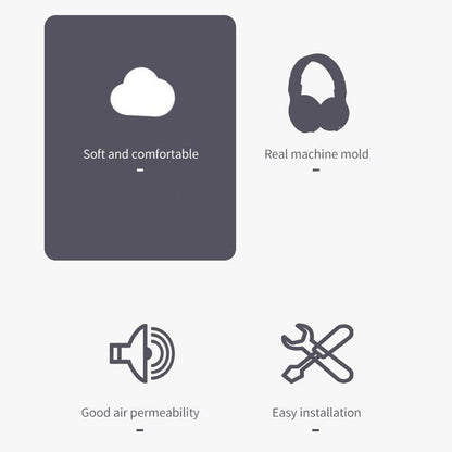 Somic G936N Commander Headphone Sponge Cover - 2 Pcs For Gaming Earmuffs-1964932204006084611