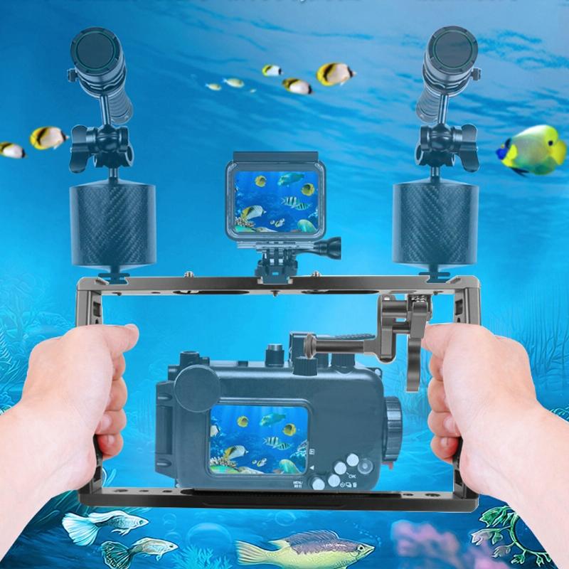 Underwater Dual Handheld Grip For Gopro Hero9 / 8 / 7-1915198104781590534