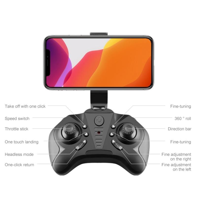 Mini Folding Drone For Aerial Photography - Standard Without Camera Gray-1915198088671268866