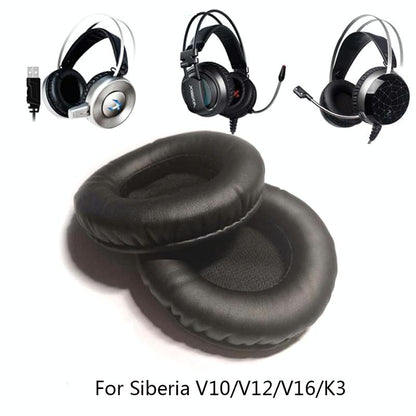 3-Pack Headset Sponge Covers For Xiberia V10 / V12 / V16 / K3 - Black-1915197142499201028