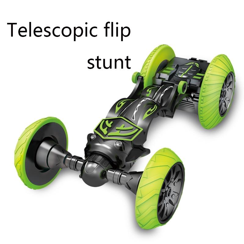 360-Degree Rotating Remote Control Car With Telescopic Tipping Bucket For Fancy Drifting And Climbing - Black / Green-1915197130675458049