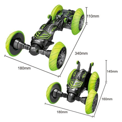 360-Degree Rotating Remote Control Car With Telescopic Tipping Bucket For Fancy Drifting And Climbing - Black / Green-1915197130675458050