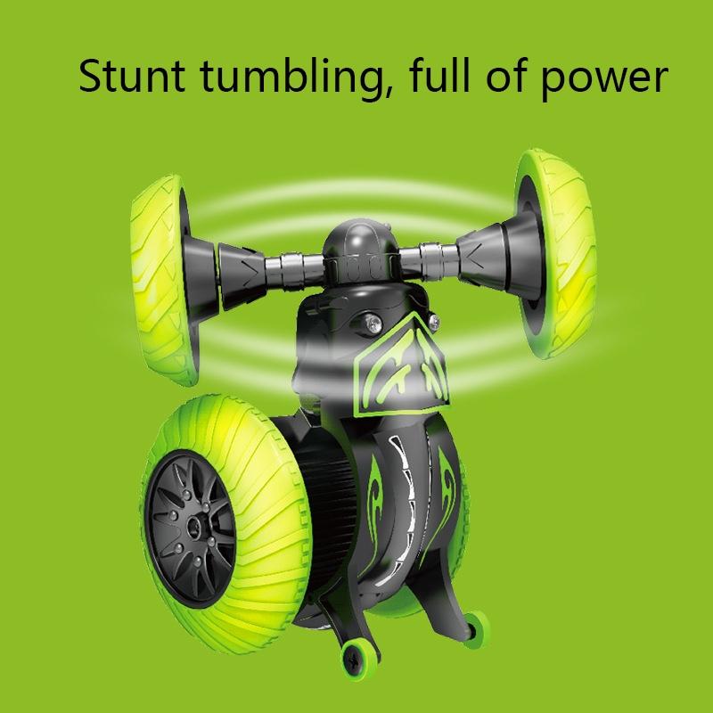 360-Degree Rotating Remote Control Car With Telescopic Tipping Bucket For Fancy Drifting And Climbing - Black / Green-1915197130675458052