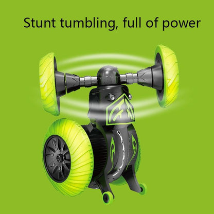 360-Degree Rotating Remote Control Car With Telescopic Tipping Bucket For Fancy Drifting And Climbing - Black / Green-1915197130675458052
