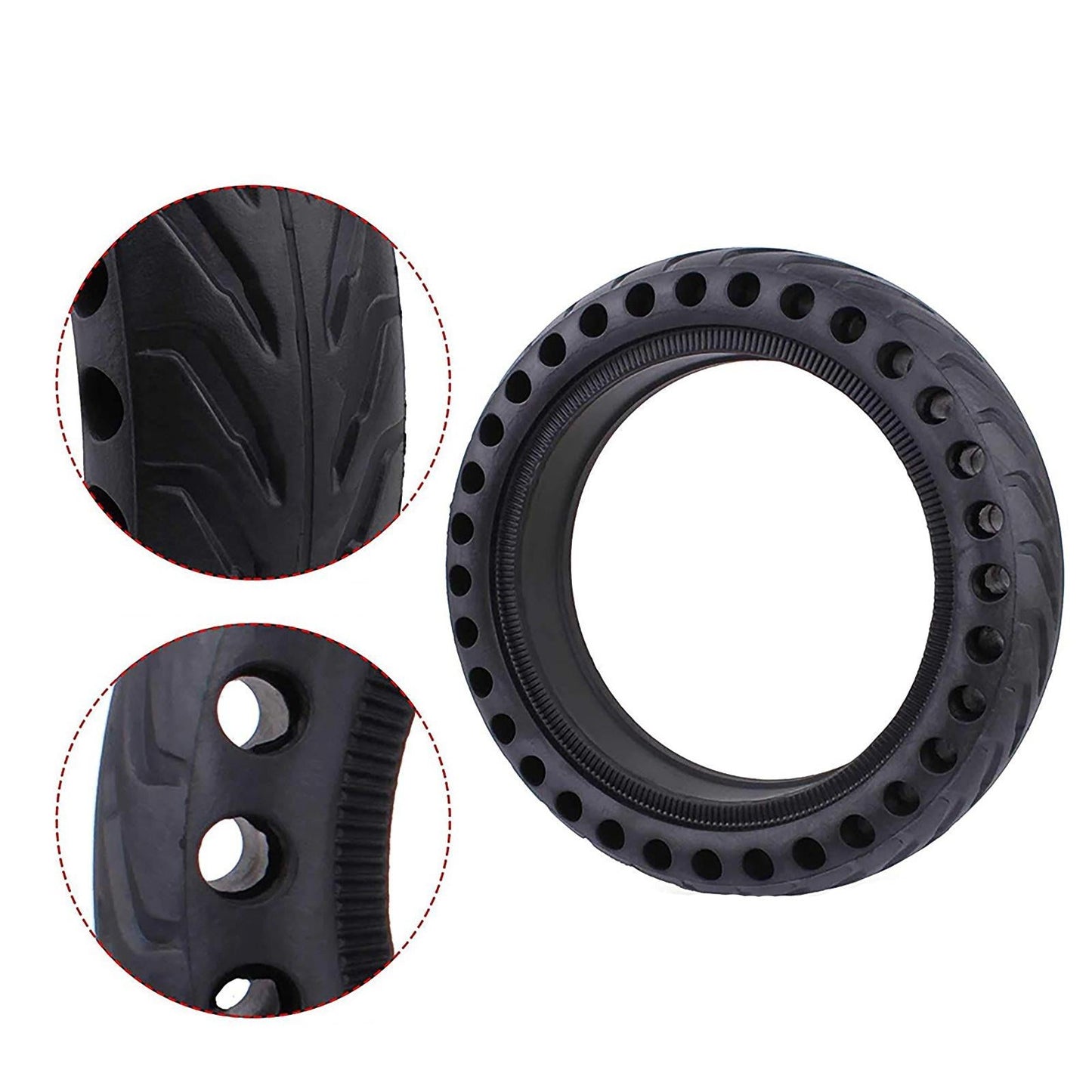 8.5 Electric Scooter Tire For Xiaomi Mijia M365 / M365 Pro - Honeycomb Anti-Explosive Rubber - Black-1964932229809442820