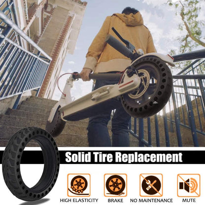 8.5 Electric Scooter Tire For Xiaomi Mijia M365 / M365 Pro - Honeycomb Anti-Explosive Rubber - Black-1964932229809442821
