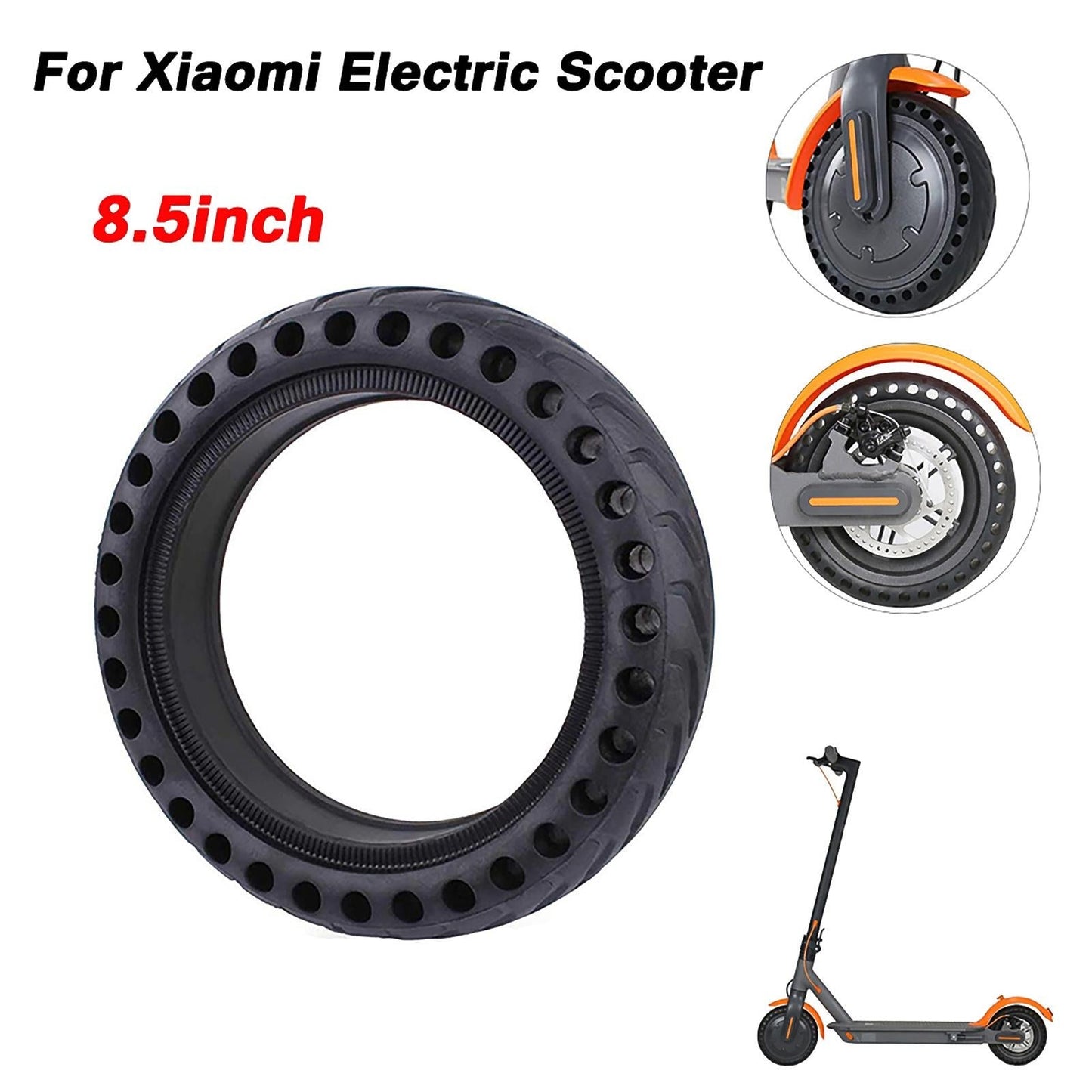 8.5 Electric Scooter Tire For Xiaomi Mijia M365 / M365 Pro - Honeycomb Anti-Explosive Rubber - Black-1964932229809442822