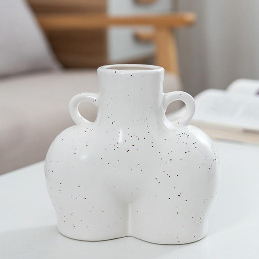 Small Macaron Ceramic Vase For Home Decor And Dried Flower Arrangements-1915197654304952321