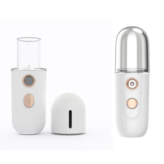 Rechargeable Beauty Humidifying Sprayer - Portable Water Replenisher White-1915198085991108609