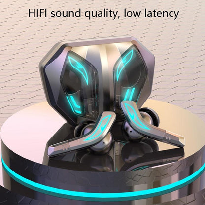 Wireless Bluetooth 5.2 Earphones With Low Delay And Hi-Fi Sound Black With Breathing Light-1915196838680596482