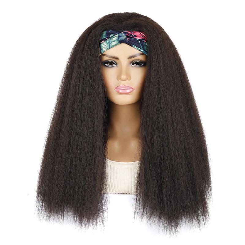4Xc Long Hair Turban Headband With Corn Beard Wig-1915197269745995776