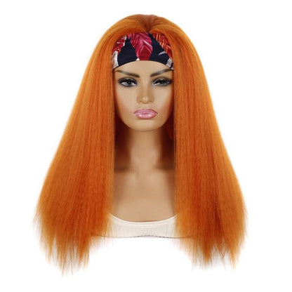 18C Long Hair Turban Headband With Corn Beard Wig-1915197049251434496