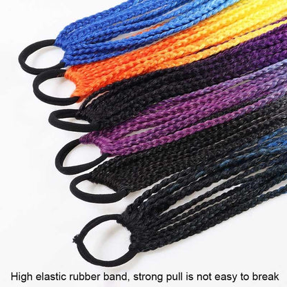 Vibrant Braid Hair Band With Corn Silk Dreadlocks - Colour 35-1915197871393738754