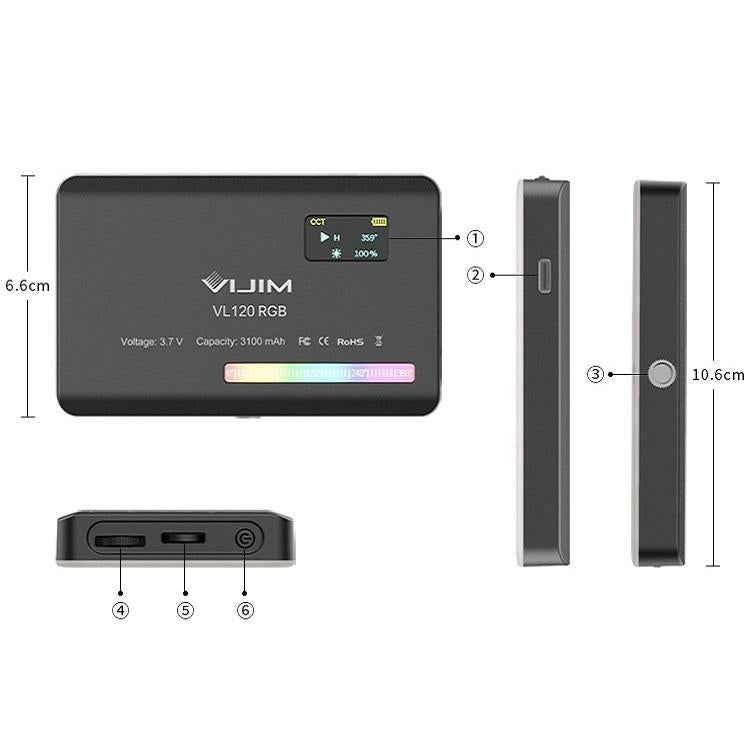 Full Colour Rgb Slr Camera Light For Live Photo & Video - Vl120-1964932310935670790