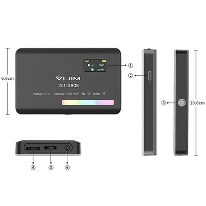 Full Colour Rgb Slr Camera Light For Live Photo & Video - Vl120-1964932310935670790