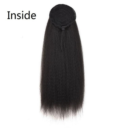 Fluffy Corn Whisker Long Curly Ponytail - Colour 3.4-1915197691642646530