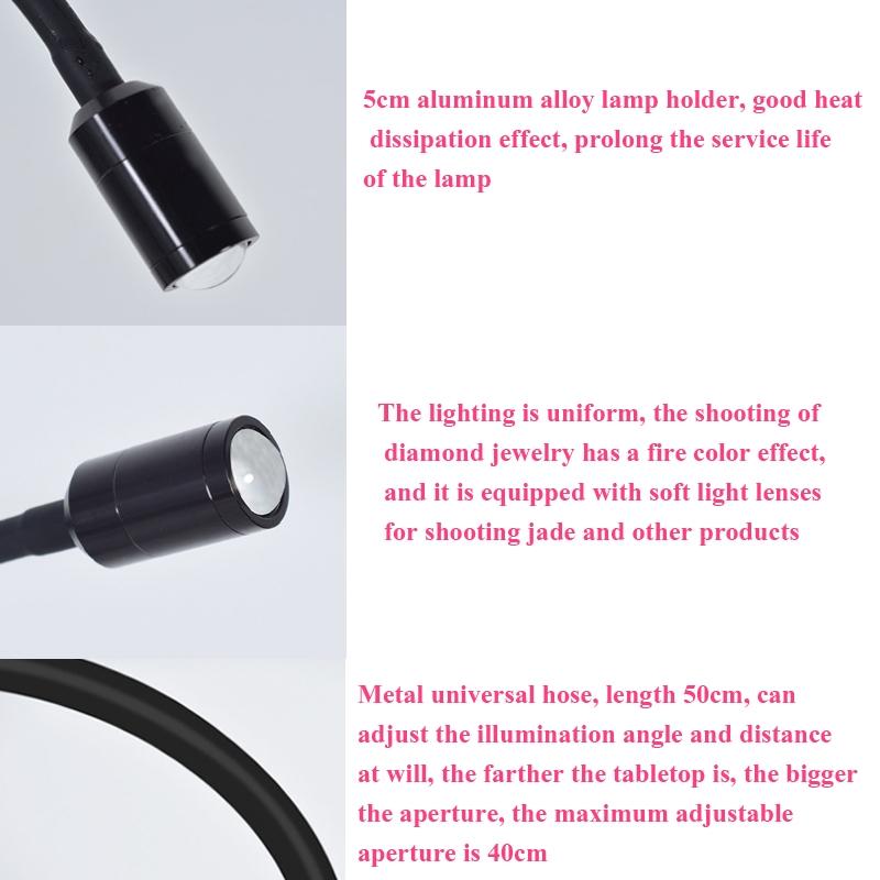 Adjustable Led Jewelry Table Lamp For Wenwan Diamond Jadeite Jade - Single Head-1915198287556775940
