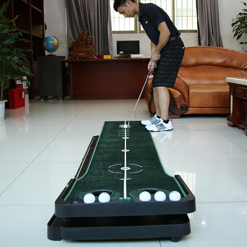 Tl010 Indoor Golf Adjustable Slope Push Rod Practice Home Velvet Practice Blanket Single Exercise Device English Packaging-1922443423051288576