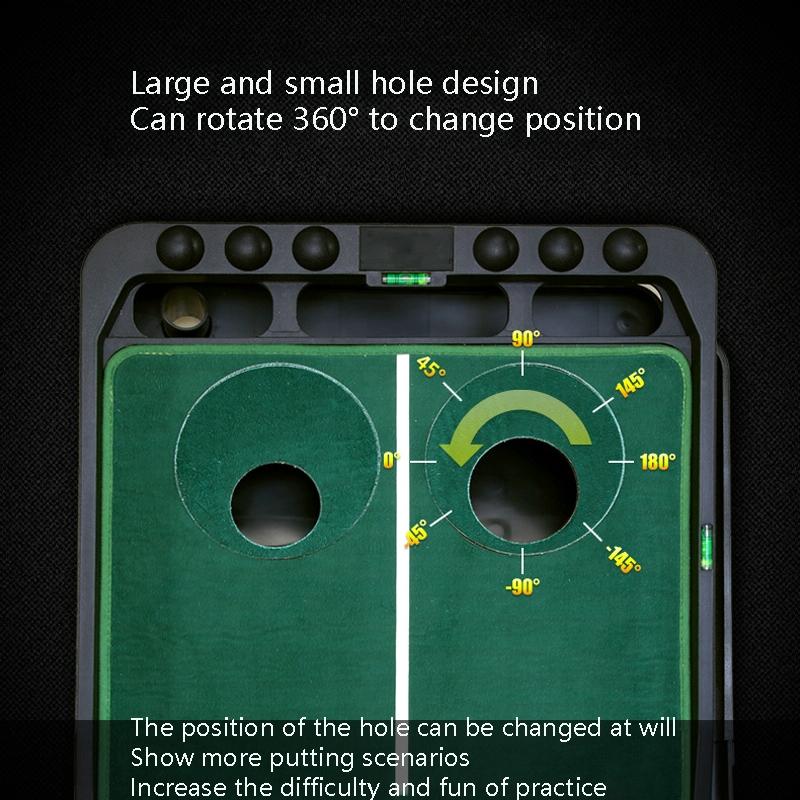 Tl010 Indoor Golf Adjustable Slope Push Rod Practice Home Velvet Practice Blanket Single Exercise Device English Packaging-1922443423051288580