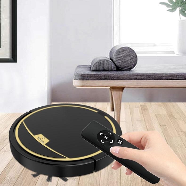 Smart Automatic Sweeping Robot With Mopping Function - Anti-Fall - Black-1915197787847397381