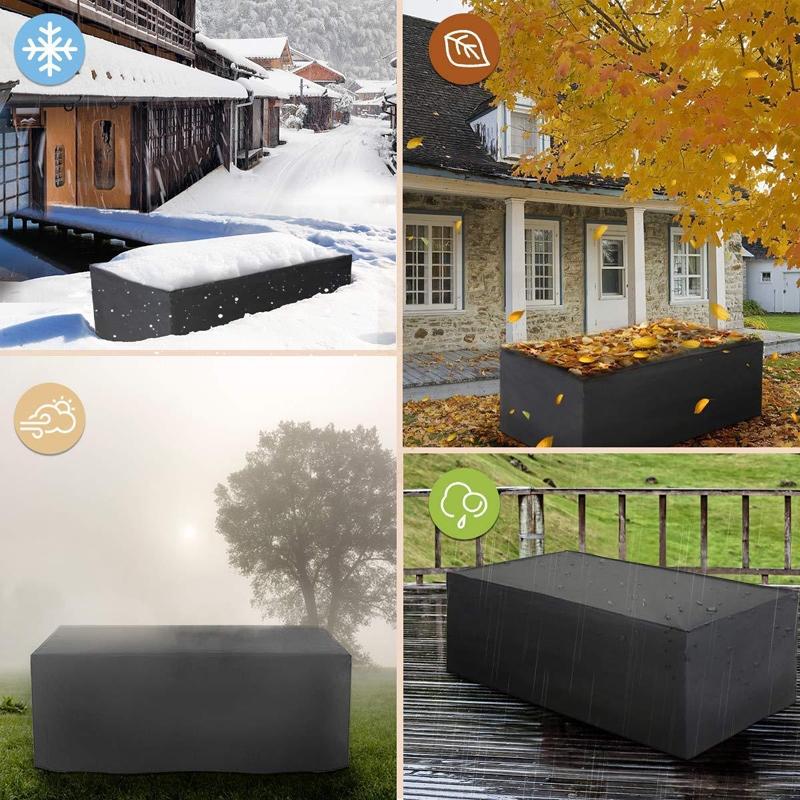 Waterproof Outdoor Furniture Cover For Garden Table And Chairs - 200X160X70Cm-1964932162180485126