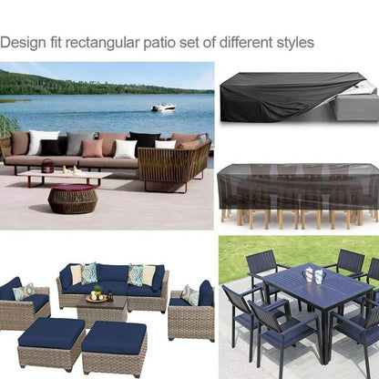 Waterproof Outdoor Furniture Cover For Garden Table And Chairs - 255X130X80Cm-1964932227561295876