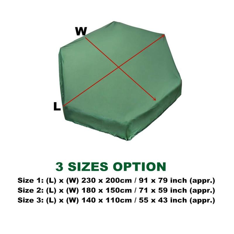 Waterproof Hexagonal Toy Cover - Uv & Dust-Proof - 230X200Cm - Green-1964932203339190274