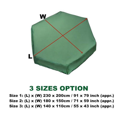 Waterproof Hexagonal Toy Cover - Uv & Dust-Proof - 230X200Cm - Green-1964932203339190274
