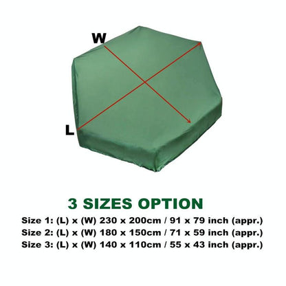 Waterproof Hexagonal Toy Cover - Uv & Dust-Proof - 140X110Cm - Green-1964932161685557250