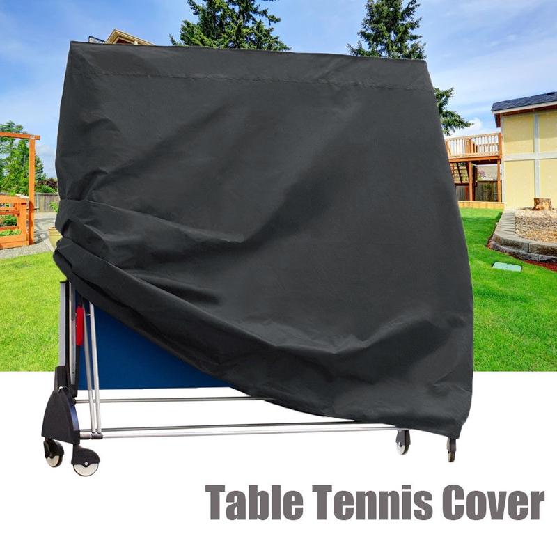 Waterproof Outdoor Table Tennis Cover - 165X70X185Cm - Black / Silver-1964932187228868609