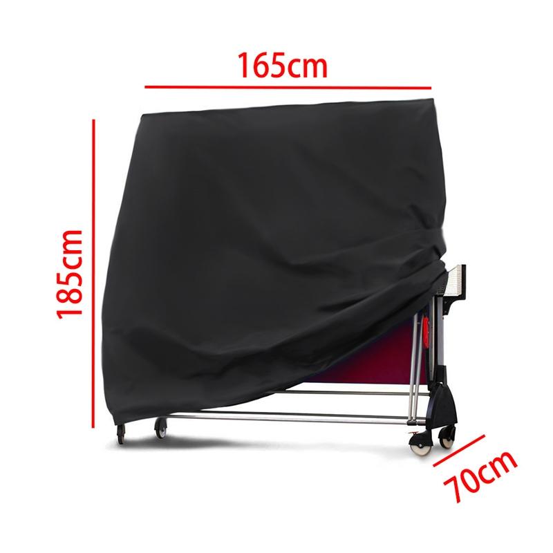 Waterproof Outdoor Table Tennis Cover - 165X70X185Cm - Black / Silver-1964932187228868610