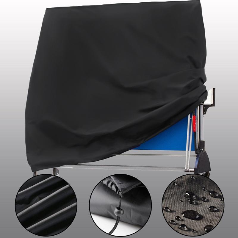Waterproof Outdoor Table Tennis Cover - 165X70X185Cm - Black / Silver-1964932187228868611