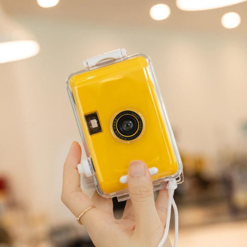 Retro Waterproof Camera With Disposable Film - Cute White Shell-1915196956624424963
